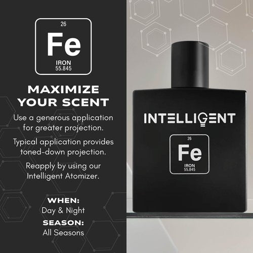 Intelligent Iron Eau de Parfum | Cologne for Men | | Magnetic, Masculine, and Timeless | 3.4 Fl Oz (100 mL)