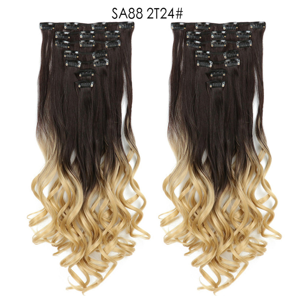 Long Curly Hair Piece High Temperature Synthetic Wig