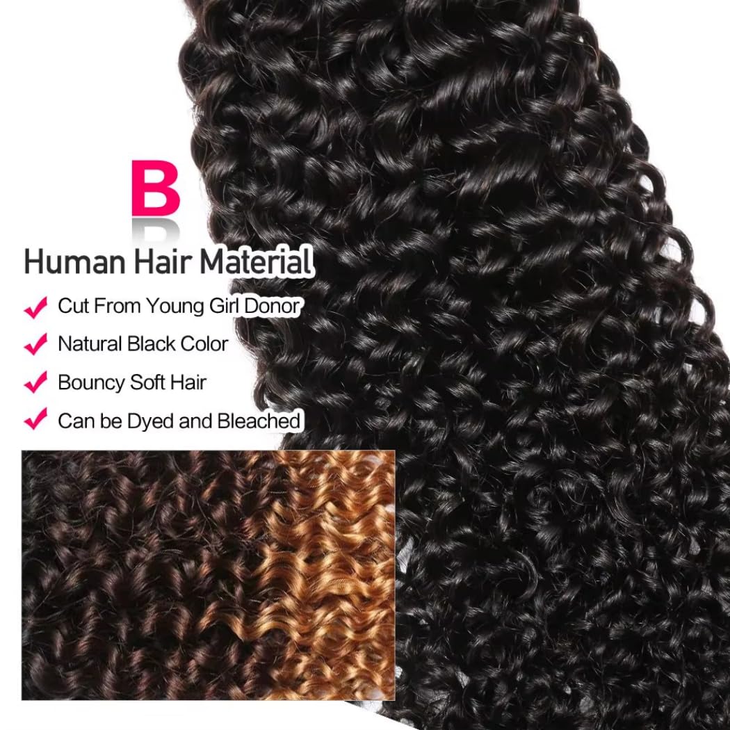 12A Water Wave Human Hair Bundles 20 22 24 Inch Raw Curly Bundles Human Hair,Ultra Double Drawn Sew In Weft No Tangle Shedding,Double Lifespan Virgin Hair,Multiple Washes Keep Texture Silky Soft