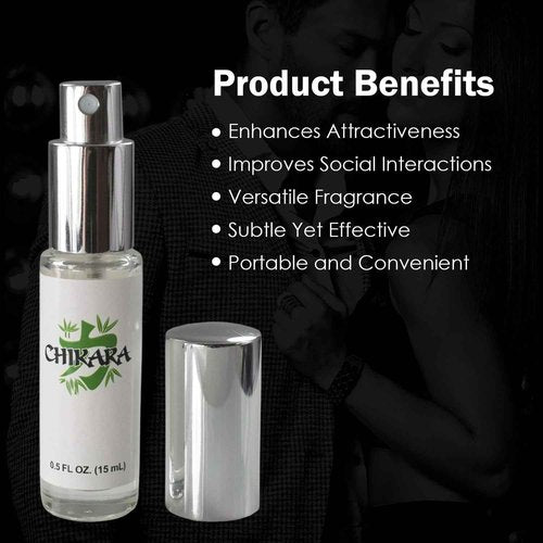 Love Scent Chikara Pheromone Cologne for Men, High Concentration Pheromone Spray, Mens Pheromones Cologne to Attract Women, Long Lasting (15 ML) - 2 Pack