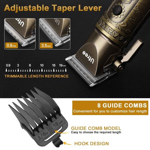 Ufree Beard Trimmer for Men with Cordless Clippers and Trimmers Set, Barber Clippers Hair Cutting Kit, Beard Grooming Kit, Gifts for Men