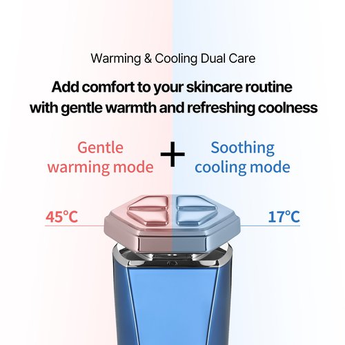 PEARLCARE Facial Massager, Anti Aging Face and Neck Massage Tool for Skin Care (Blue)