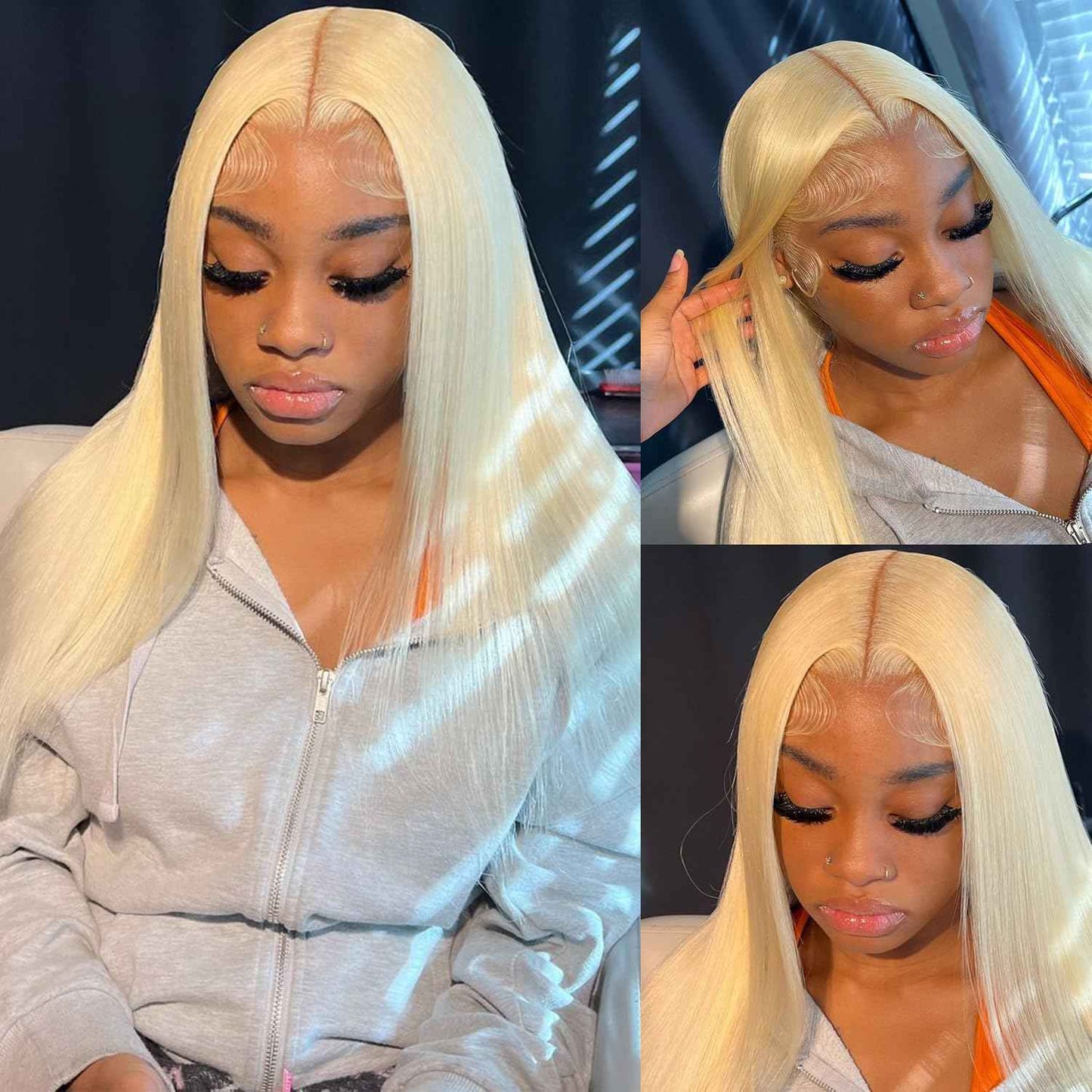 NICILK 30 Inch 613 13x6 Lace Front Wig Human Hair Straight Blonde Wig Human Hair 613 HD Transparent Lace Frontal Wigs Human Hair Pre Plucked with Baby Hair 200 Density Blonde Human Hair Wigs for Women