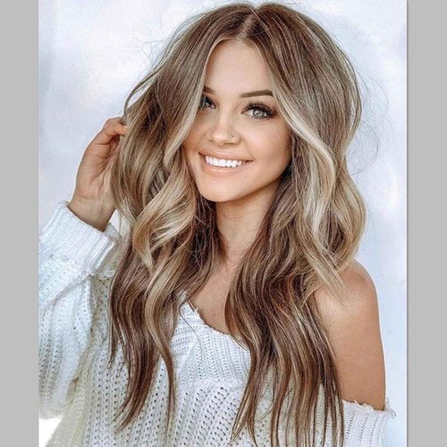 Balayage Ash Blonde Lace Front Wig Pre Plucked Human Hair 22 Inch 13x4 HD Transparent Ombre Ash Blonde to Chestnut Brown with Brown Roots Highlight Wig Belached with Baby Hair 150% Density for Women