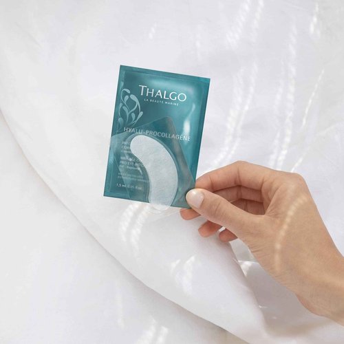 THALGO Marine Skincare, Wrinkle Correcting Pro Eye Patches, Hyaluronic Acids and Marine Pro-Collagen Eye Contour Patches, 8 Count (Pack of 1)