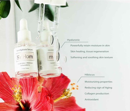 Siri Hom Skin Hydrate Serum, Hyaluronic and Hibiscus + Antioxidants