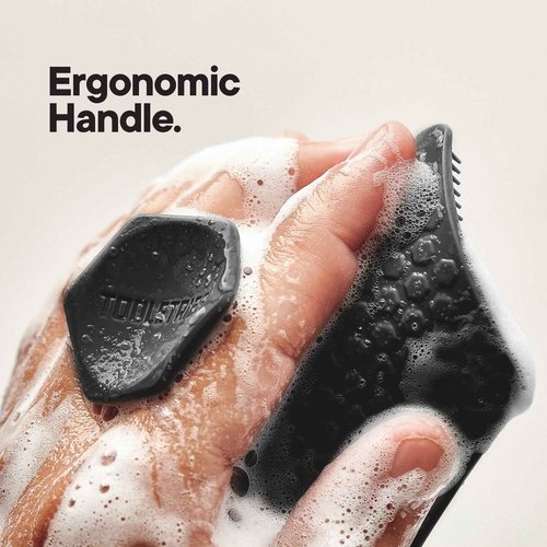 TOOLETRIES Body Scrubber - Silicone Exfoliating Scrubber - Bathroom & Shower Accessories for Men, Travel Essentials for Men - Durable & Long Lasting Body Wash Scrubber - 3 Pack