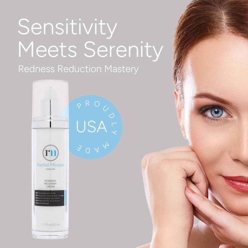 Rachel Moayer Intensive Recovery Cream, Ultra Hydrating Face Cream for Sensitive Skin, Reduces Redness & Irritation from AHAs and Retinoids, Barrier Repair Moisturizer For All Skin Types - 6.7 oz
