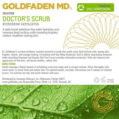 GOLDFADEN MD Duo Kit Bright Eyes and Doctors Scrub for Radiant Healthy Looking Skin
