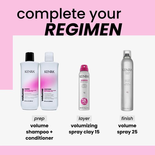 Kenra Professional Volume Shampoo & Conditioner Set | Creates Body, Bounce & Fullness | Increases Volume up to 45% | Fine To Normal Hair | Liter Duo