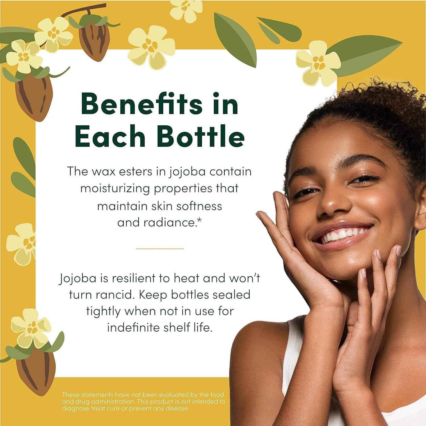 HobaCare Bulk Jojoba Oil - 100% Pure Hexane Free Unrefined Carrier Oil for Soap Making, Hair, Face, Beard, Scalp, Skincare Spa - Natural, Vegan, Long Shelf Life (128 oz Gallon)