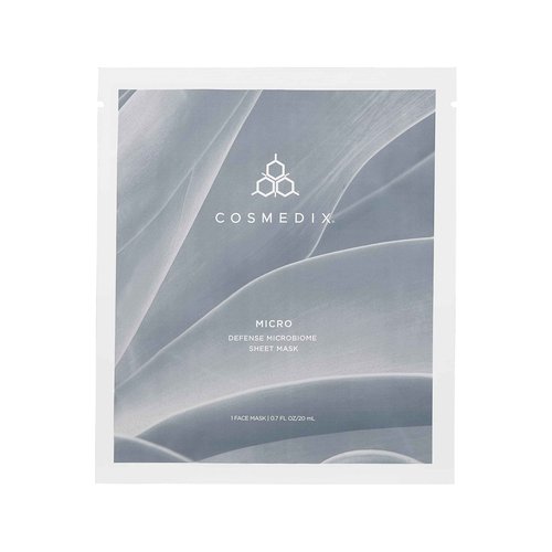 COSMEDIX Micro Defense Microbiome Peel-Off Sheet Mask, Hydrates & Quenches Dry Skin, Soothing & Redness Reducing, Cruelty & Gluten Free, Set of 5