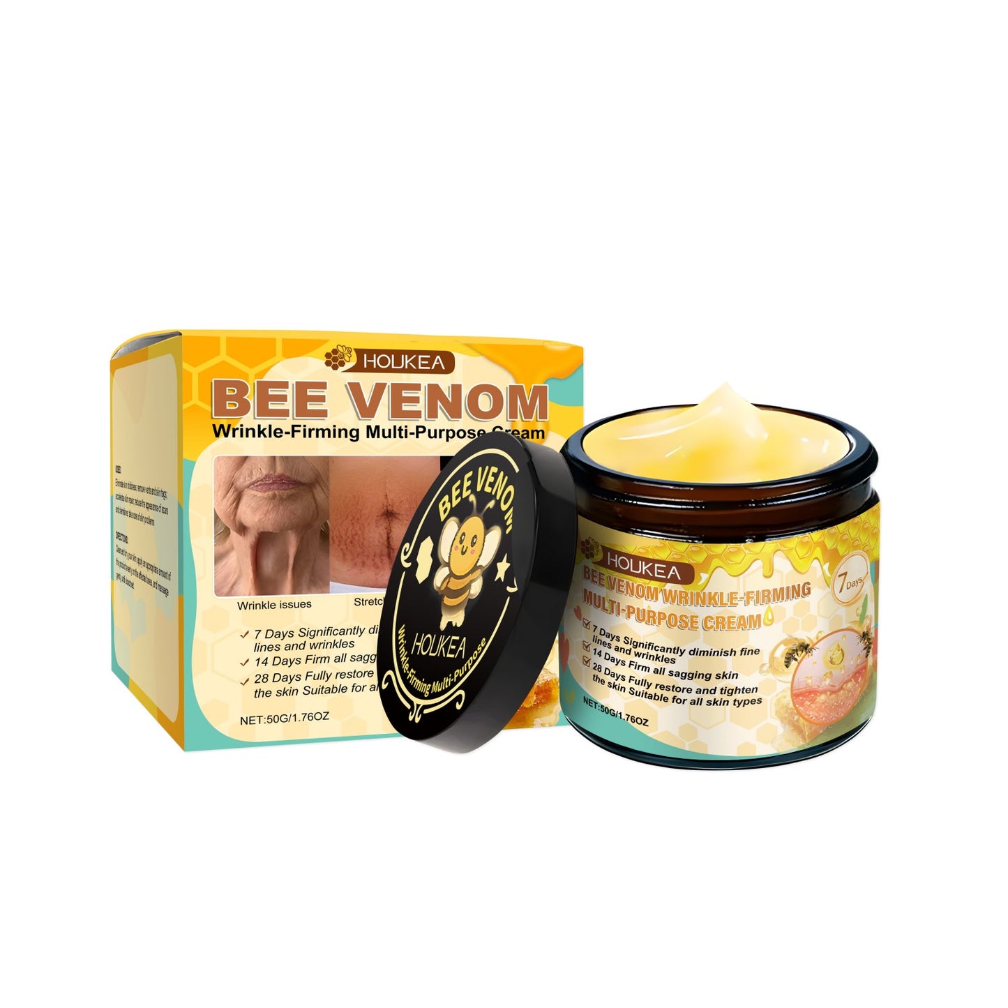 Anti-Aging Firming Cream with Hyaluronic Acid & Bee Venom - 50g