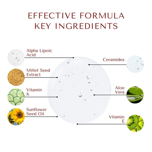 Nylynn Ala-K Alpha Lipoic Acid & DMAE Serum - Reduce Fine Lines & Wrinkles, Brighten Skin, Antioxidant Vitamin K Serum