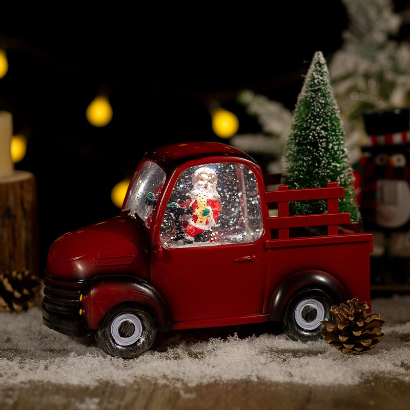 Christmas Car Crystal Ball Ornaments - Festive Holiday Decorations, 24cm