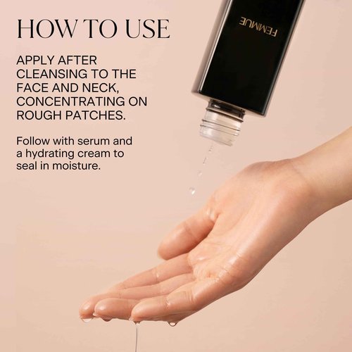 FEMMUE Lumière Refiner Exfoliating Essence (4.05 fl oz) | Hydrating Korean Toner with AHA, BHA, PHA & Vitamin C | Gently Smoothes Skin Texture & Evens Tone | Preps Skin for Serums & Moisturizers