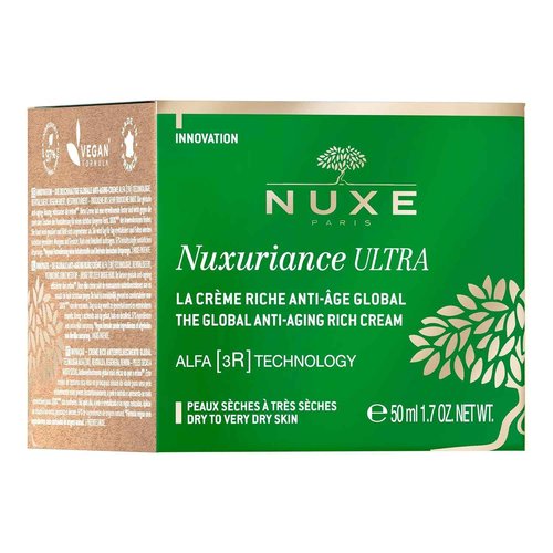 Nuxe Nuxuriance Ultra Global Anti-Aging Rich Cream with Hyaluronic Acid and ALFA 3R Technology, Revitalize, Renewing, Resurfacing Treatment for Dry Skin, 1.7 fl oz