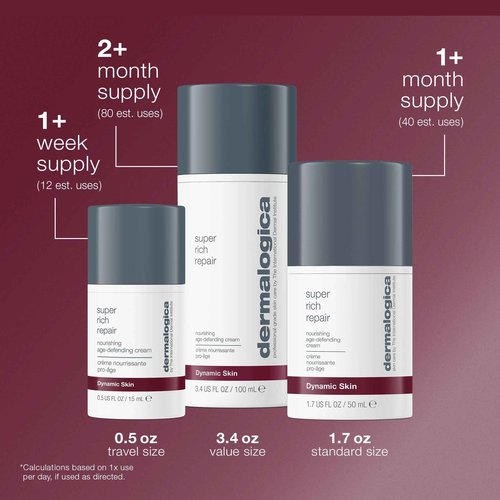 Dermalogica Super Rich Repair Anti-Aging Super-Concentrated Face Moisturizer - Help Replenish Skin's Natural Moisture Levels, 1.7 fl oz