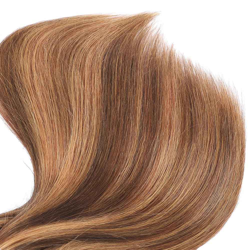 26 28 30 Inch Highlight Bundles Human Hair P4/27 Straight Honey Brown Bundles Brazilian Virgin Human Hair Bundle Brown Highlights Bundle Silky Soft Remy Hair Extensions