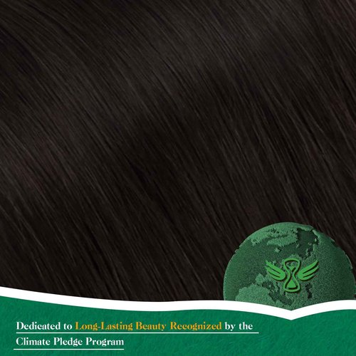 Easyouth Human Hair Ponytail Extension Dark Brown Ponytail Extension Human Hair Brown 20 Inch 80g Pony Tails Hair Extension Easy to Apply and Remove Wrap Around Ponytail Extensions for School