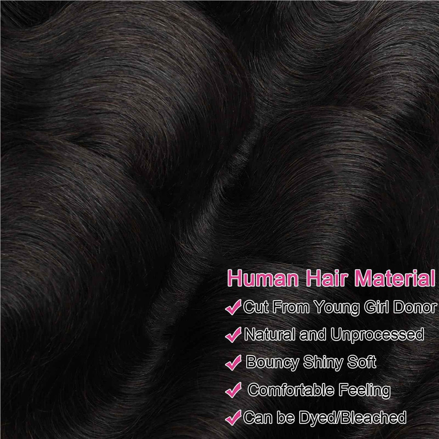 12A Body Wave Bundles Human Hair 16 18 20 Inch 100% Unprocessed Raw Human Hair Bundles Body Weave 3 Bundles Remy Virgin Hair Bundles Natural Black Color