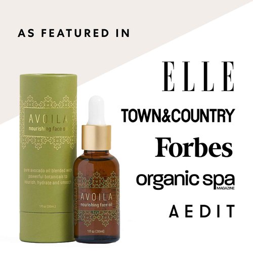 AVOILA Organic Face Oil Moisturizer for Dry, Aging, Sensitive, Acne Prone Skin l Restoring, Balancing l Vegan l Rosehip Oil + Sea Buckthorn Oil + Vitamin E + Grapeseed Oil + Avocado Oil l Gua Sha