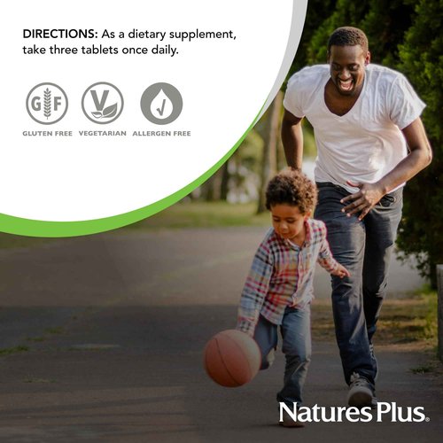 NaturesPlus Source of Life Gold Multivitamin - 180 Tablets - with Vitamins D3 & B12 - Blood, Bone & Immune Support - Vegetarian & Gluten Free - 60 Servings
