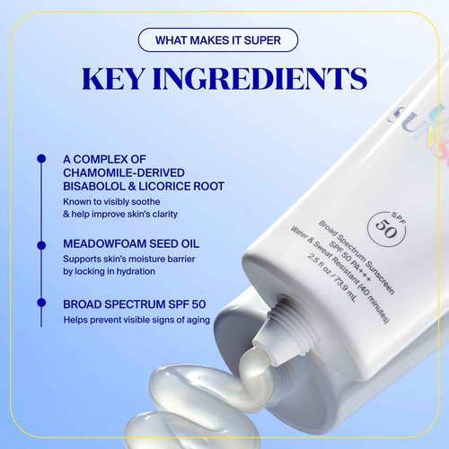 Supergoop! Unseen Sunscreen - SPF 50 - Clear & Invisible Face Sunscreen + Broad Spectrum + Makeup-Gripping Primer - Weightless, Scentless, Oil Free - For All Skin Types & Tones - 2.5 fl oz, 2 Pack