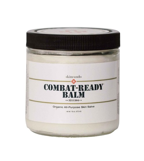 Combat Ready Skin Balm 8oz by Skincando – All Natural - Intensive Moisturizer – Skin Cream - Organic ingredients – Apricot Kernel Oil – Grapefruit Seed Extract – Black Spruce - Black tea Moisturizer