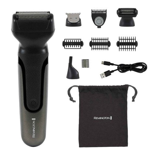 Remington ONE Shave & Groom Multi-Tool Electric Razor for Men, Foil Shaver with 4 Full-Size Attachments & 5 Adjustable Combs for Beard, Face & Body Grooming