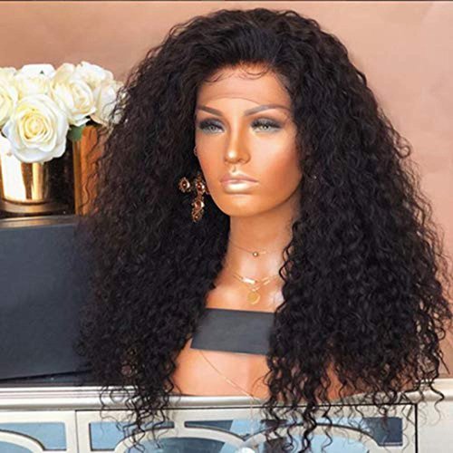 Dreambeauty 300% Density 13x6” Transparent Lace Front Human Hair Wigs Water Wave Brazilian Remy Human Hair 6 Inch Deep Part Lace Front Wig with Baby Hair for Women (16 Inch)
