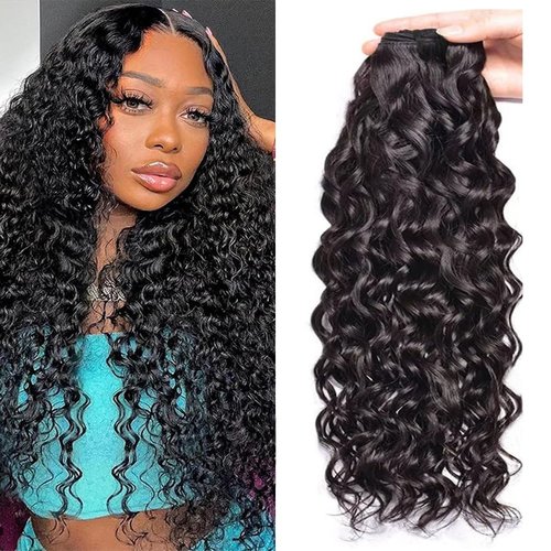 20 Inch Water Wave Bundles 12A Water Wave One Bundles Human Hair 100% Brazilian Unprocessed Remy Single Curly Wet And Wavy Bundles Human Hair Natural Color