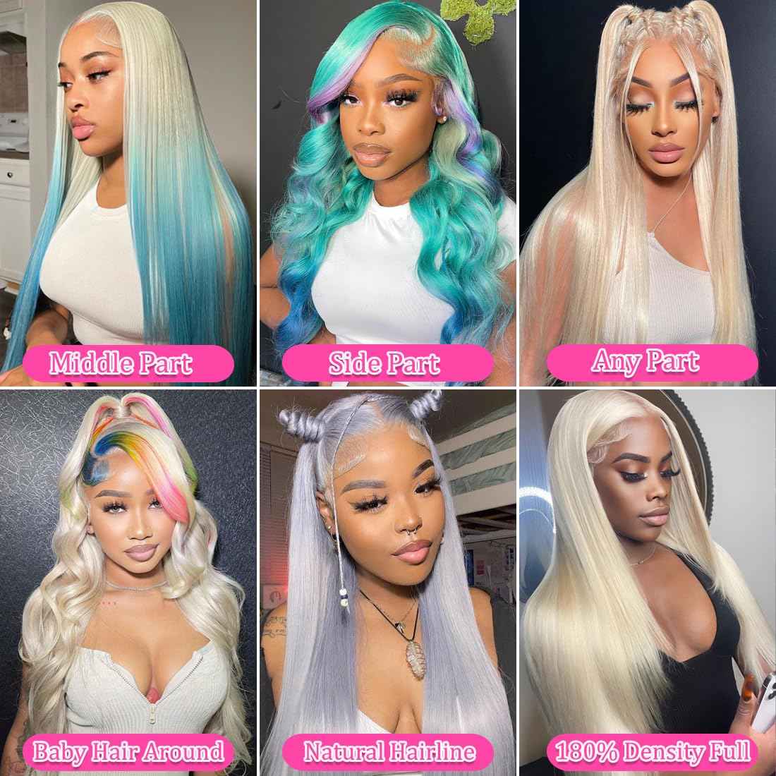 26 Inch 613 Lace Front Wig Human Hair Blonde 13X6 HD Transparent Lace Front Wigs Human Hair 180% Density Blonde Glueless Wigs 613 HD Straight Lace Frontal Wig Pre Plucked