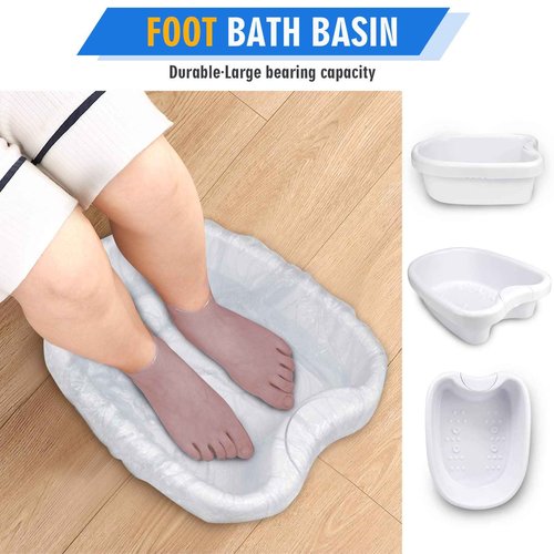 VnioLife Ionic Detox Foot Bath Tub Basin for All Detox Machines with 100 Liners - Beauty Feet, Relieve Foot Discomfort