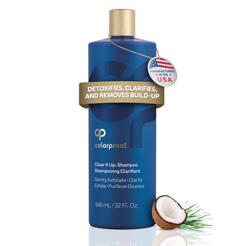 Colorproof Clear It Up Clarifying Shampoo 32 Fl. Oz. Shampoo for Color Treated Hair, Coconut & Lemongrass Scent