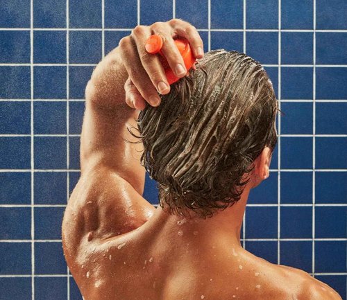 Flakes Anti Dandruff Shampoo and Conditioner Set for Men with Scalp Massager | Dry, Flaky, & Itchy Scalp Shampoo | Sulfate and Paraben Free | Hydrating Shampoo & Moisturizing Conditioner | 9 fl oz