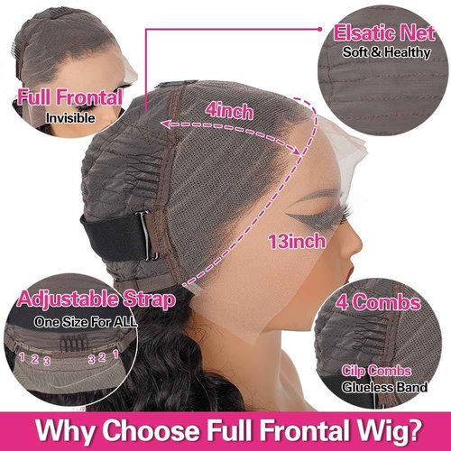 XVE 26 Inch 13x4 Deep Wave Lace Front Wigs Human Hair Pre Plucked 200 Density HD Transparent Lace Frontal Wig Wet And Wavy Lace Front Wigs Human Hair For Women Curly Glueless Wigs Natural Black