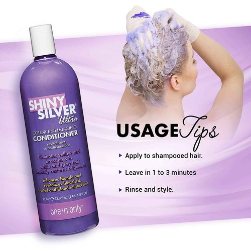one 'n only Shiny Silver Ultra Conditioning Shampoo Bundle with Conditioner