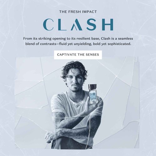 O Boticário Clash Eau de Toilette for Men, Striking Freshness Forged Under Pressure, 3.2 Ounce (100 ml)