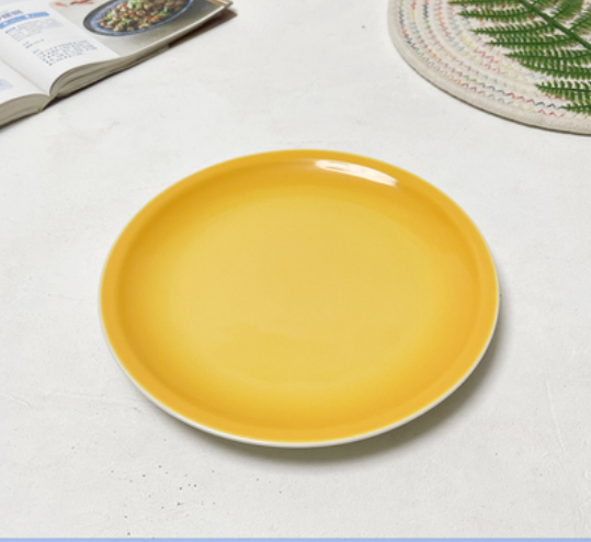 8-Inch Ceramic Plate Set for Kitchen Storage - Multiple Styles