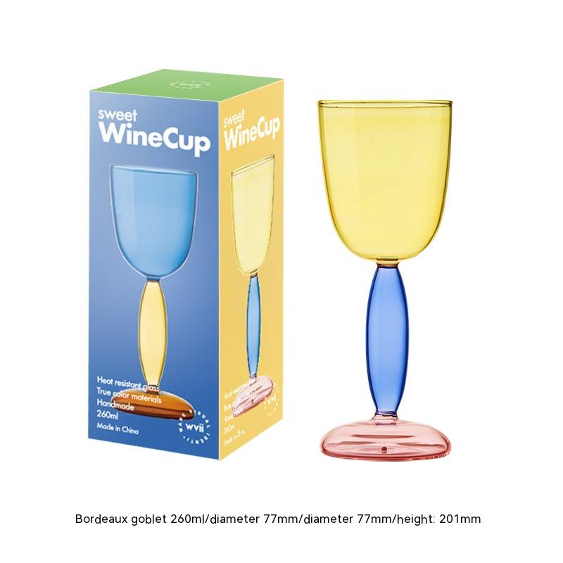 Borosilicate Handmade Red Wine Glass - Nordic Style, 260ml & 420ml Variants