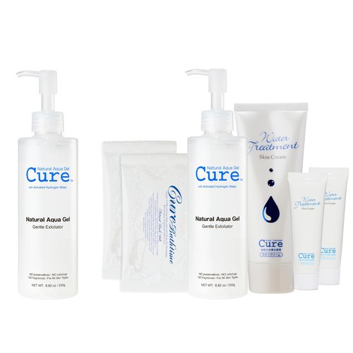 Aqua Gel Gentle Exfoliator + The Beauty 3-Step Skincare Kit Bundle