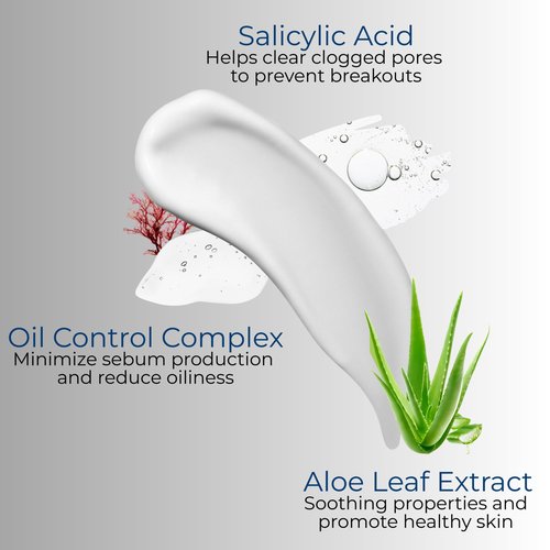 ATWATER Oil Regulator Men's Face Moisturizer, Oil Control Complex with Salicylic Acid and Niacinamide, Lightweight Unscented Formula for Oily Skin - 3.4 oz (2-Pack)