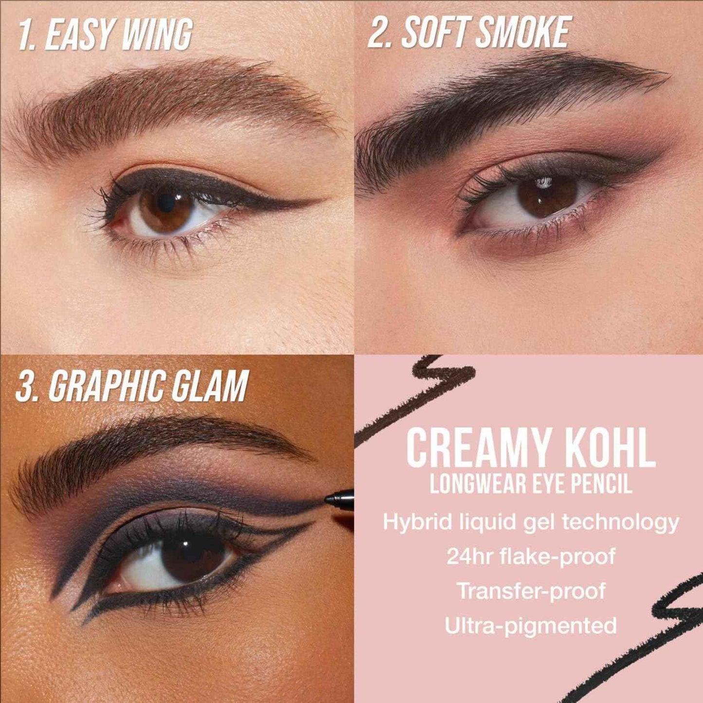 HUDA BEAUTY Creamy Kohl Longwear Eye Pencil Very Vanta