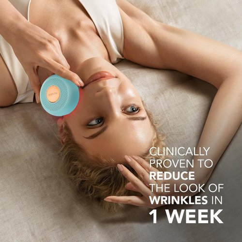 FOREO UFO mini 2 Red Light Therapy For Face - Deep Facial Hydration - Anti Aging - Face Moisturizer - Dark Spot Remover - Full LED Spectrum - Mint