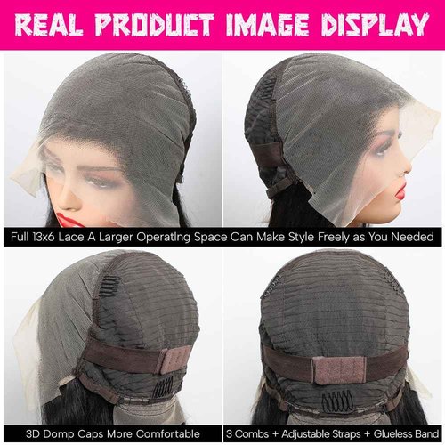 CYSDRH Bob Wig Human Hair 13x6 HD Frontal Lace Wig 180% Density Short Bob Wigs for Black Women Pre Plucked 100% Brazilain Virgin Human Hair Wigs - 14 Inch 13x6 Straight Bob Wig Natural Black Color