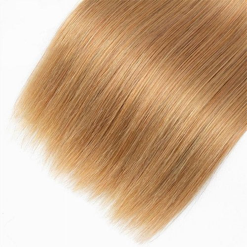 Wahairse Human Hair Bundles 26 28 30 Inch Straight 27# Color Human Hair Unprocessed Brazilian Virgin 3 Bundles Quick Weave Human Hair Extensions (27# Straight, 26 28 30)