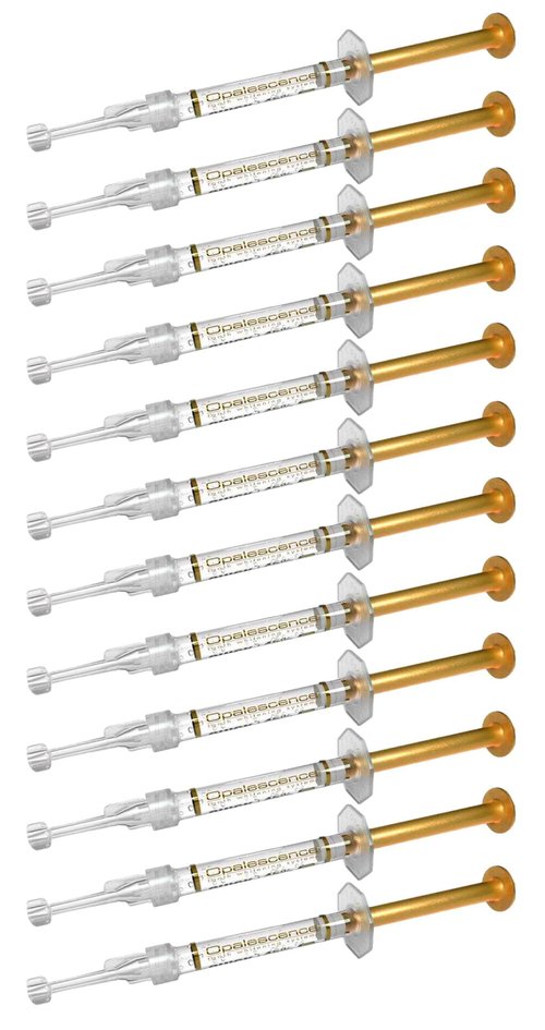 Opalescence 45% Syringes Teeth Whitening Gel - with PF - (12 Syringes) Refill Kit Carbamide Peroxide. Made by Ultradent, in Mint Flavor. Tooth Whitening 5359-6