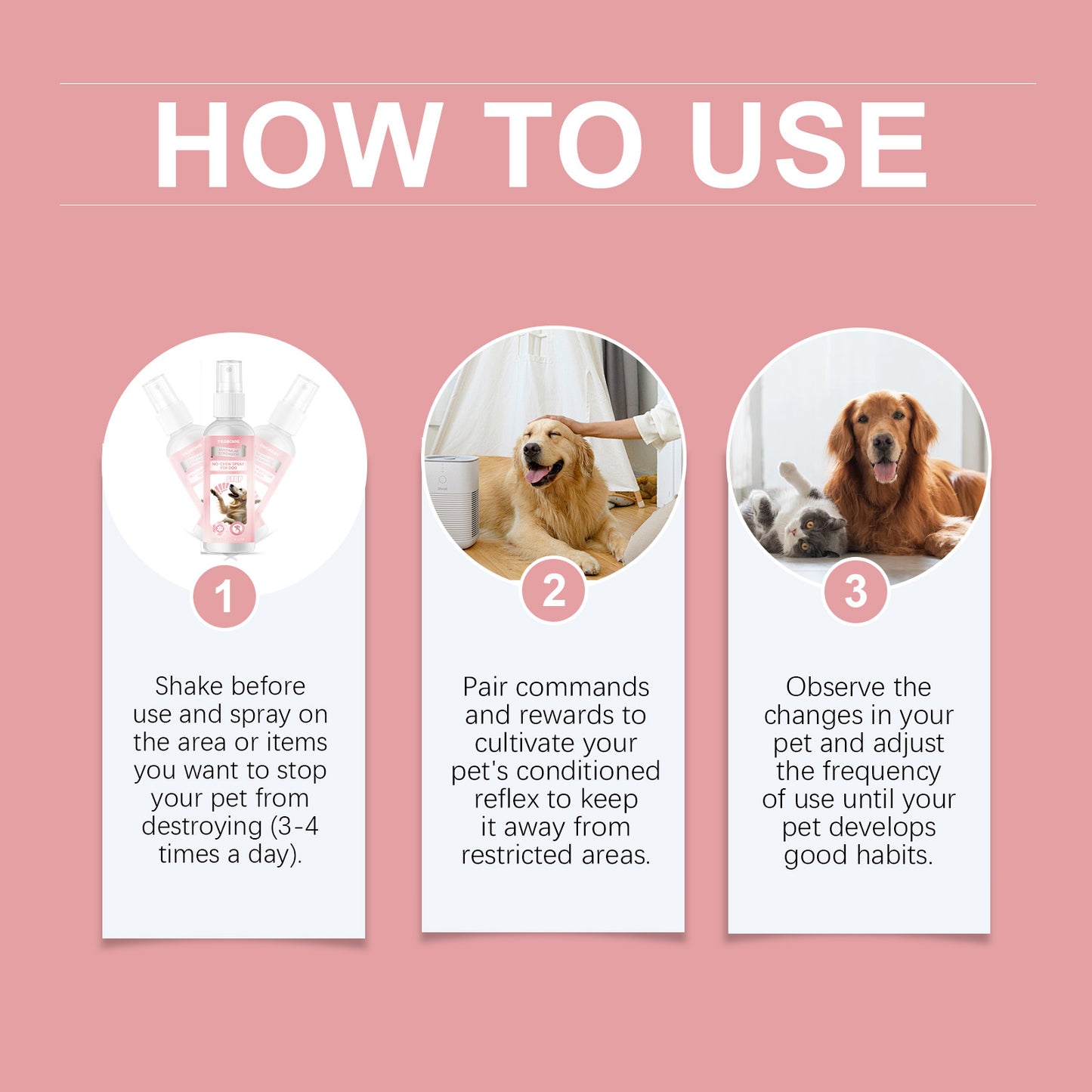 Dog Chew Deterrent Spray 100ml - Safe Anti-Chew Pet Training Solution