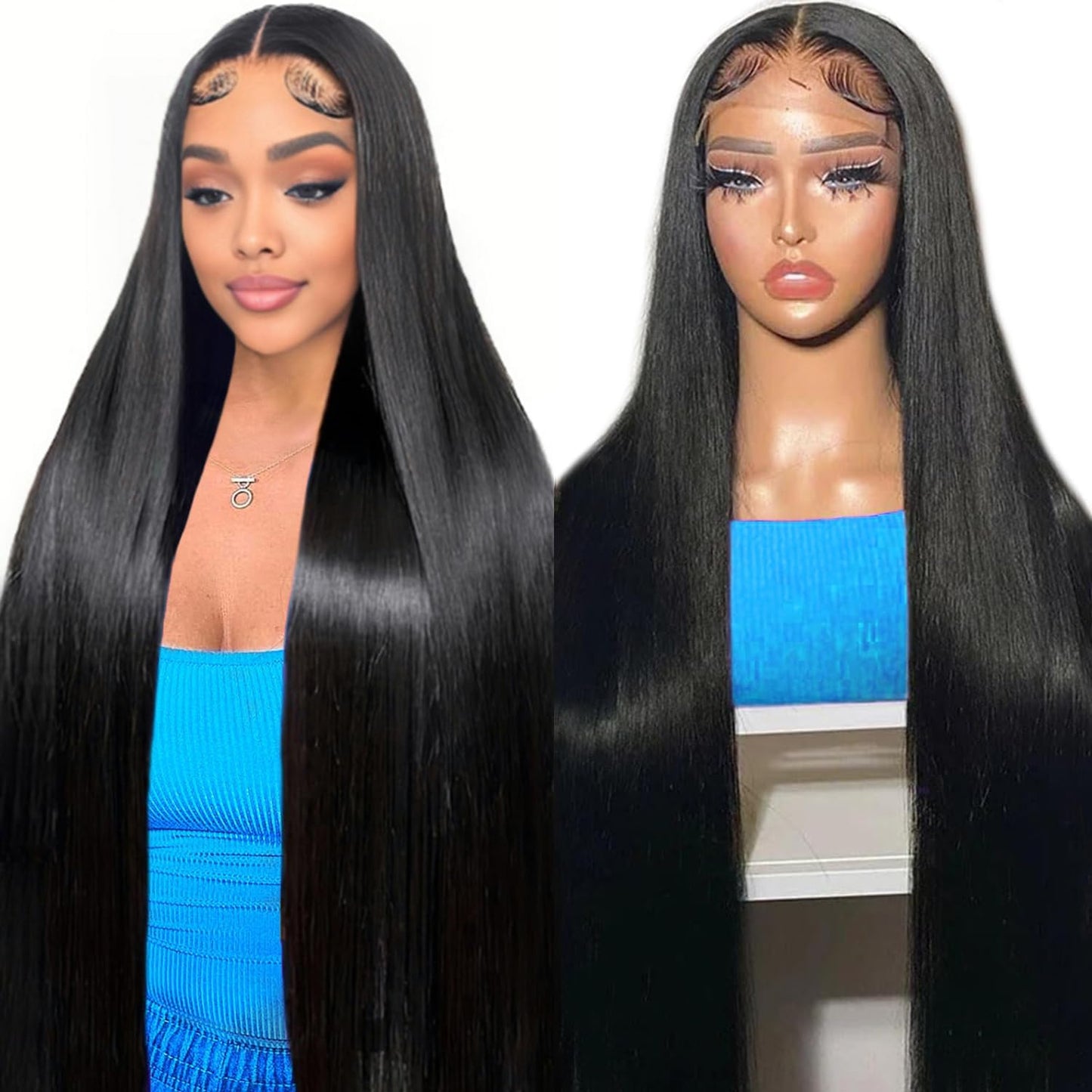 Profairsor 30 Inch Straight HD Lace Front Wigs Human Hair 180% Density Straight Wigs for Black Women Glueless Wigs 13x6 Straight Lace Front Wigs Pre Plucked HD Lace Frontal Wig